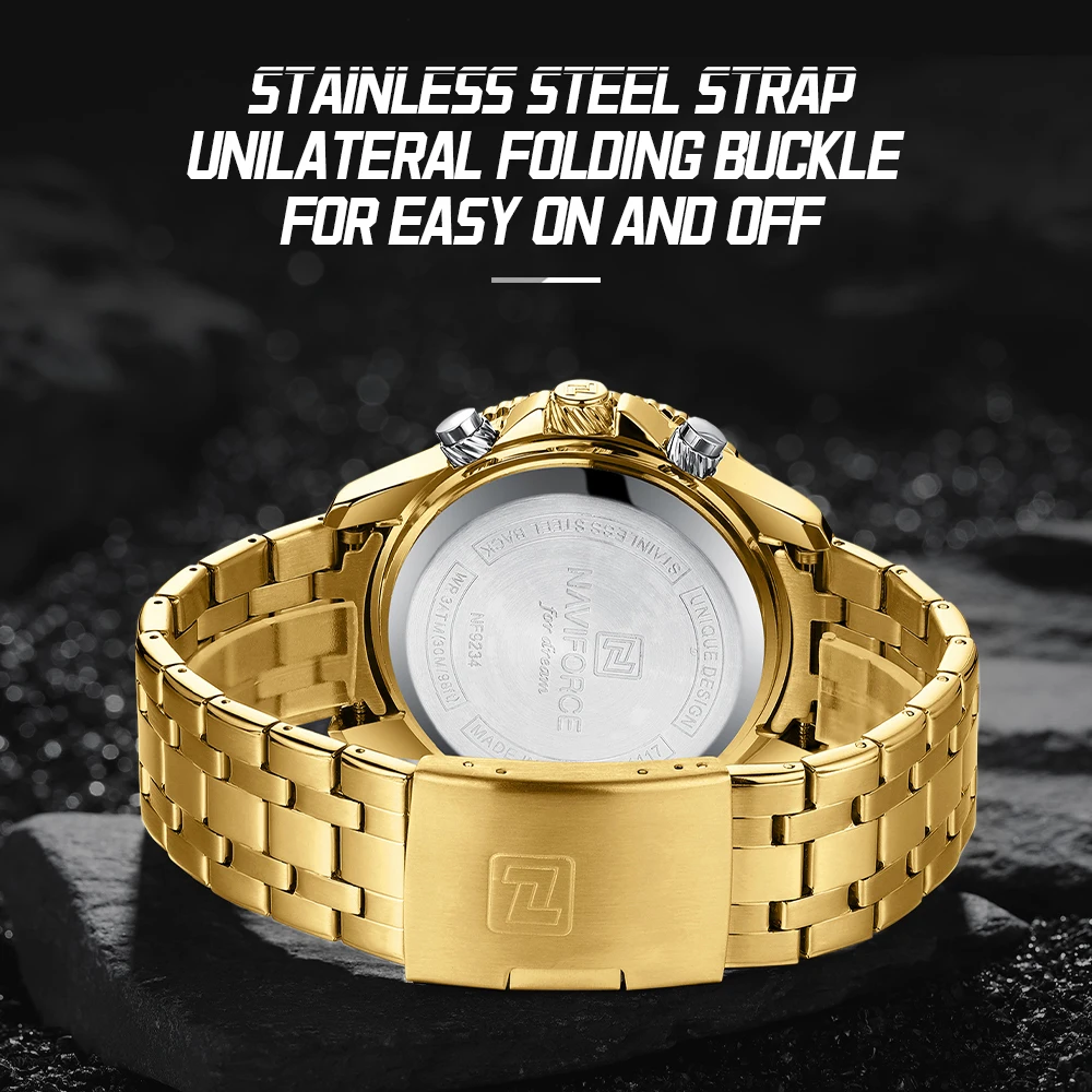 NOIR & GOLD NAVIFORCE NF9234 Black-Gold Watch