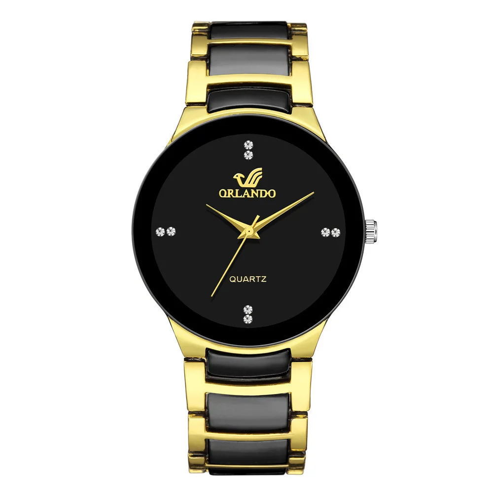 NOIR & GOLD ORLANDO Black-Gold Quartz Watch