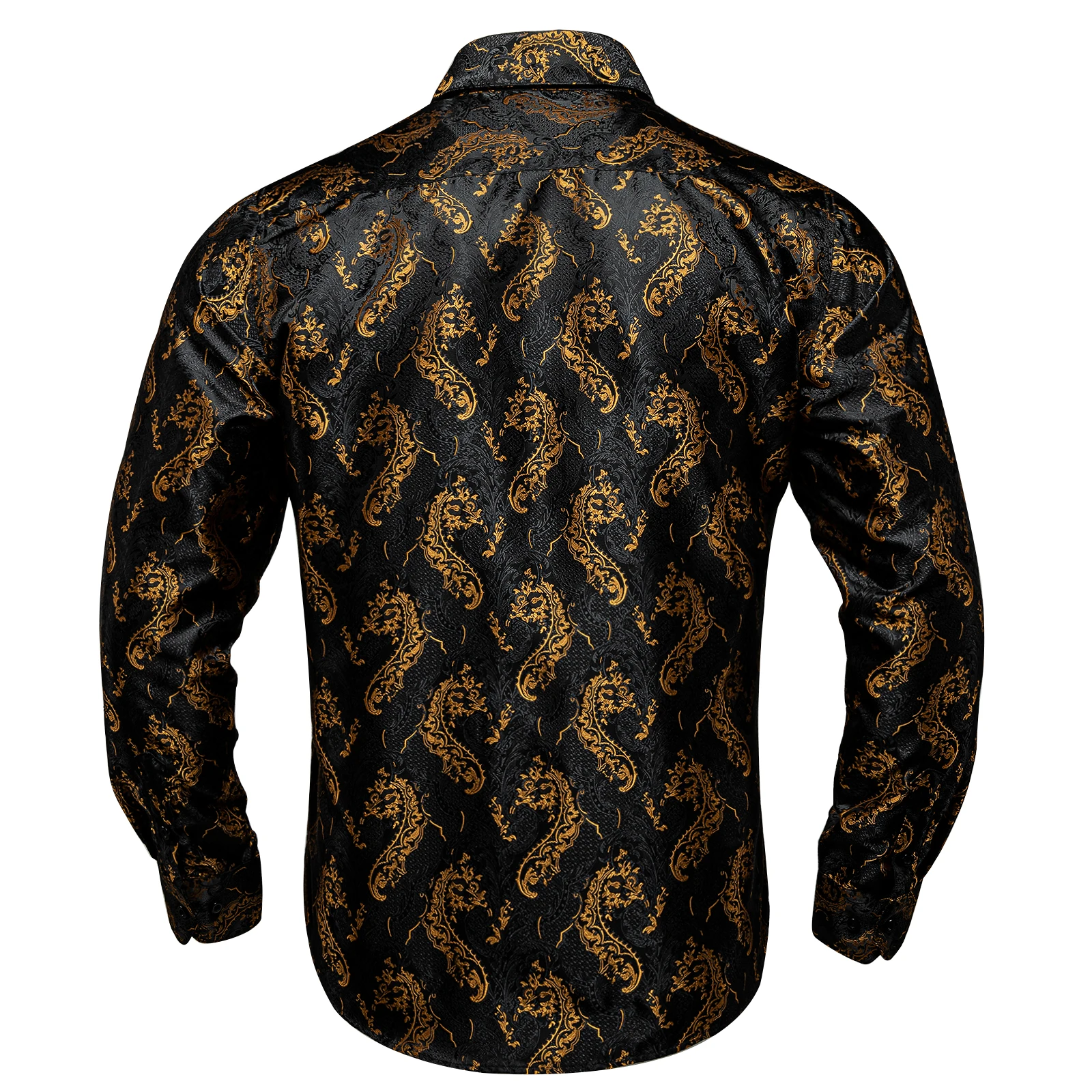 NOIR & GOLD Business Black-Gold Dress Shirt